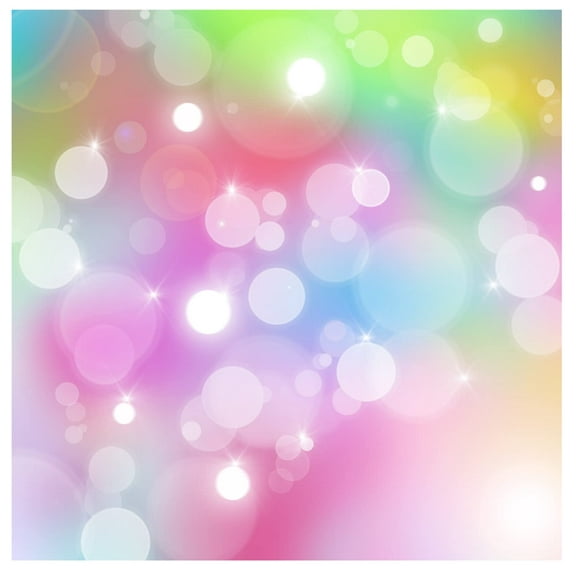 Printed Adhesive Vinyl Unicorn Bokeh (N) Pattern Removable Wall Vinyl