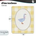 thumbnail image 4 of Stupell Industries Cottage Little Goose on Yellow Gingham Canvas Art, 16 x 20, by The Paper Curator, 4 of 8