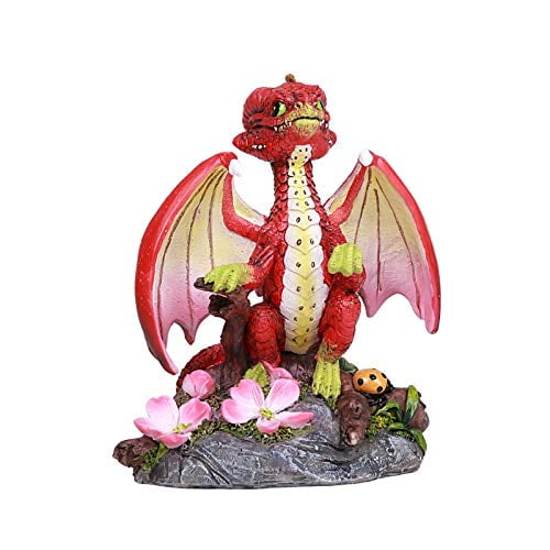 Pacific Giftware Dragon de Jardin Pomme par Stanley Morrison Statue de Décoration Intérieure