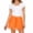 C-Orange825, variant on Tutu Mini Skirts Women Mesh Layered A Line Rave Party Elastic Waistband Solid Color Skirt Carnival Dance Trendy Skirt