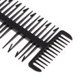 thumbnail image 4 of Peine de resaltado profesional Baoblaze 1 pieza Plástico negro 3 vías, 4 of 7