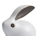 thumbnail image 3 of jifeng Ceramic Rabbit Statue Ornament, Finely Handmade Animal Tea Figurine Crafts for White-B, 3 of 9