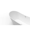 thumbnail image 5 of BouPower 59"/67" Acrylic Freestanding Bathtub, Deep Soaking Tub with Non-Slip Base, CUPC Certified Free Standing Tub, Chrome Drain Modern Bath Tub for Bathrooms, Ergonomic Design, White, 3 Styles, 5 of 7