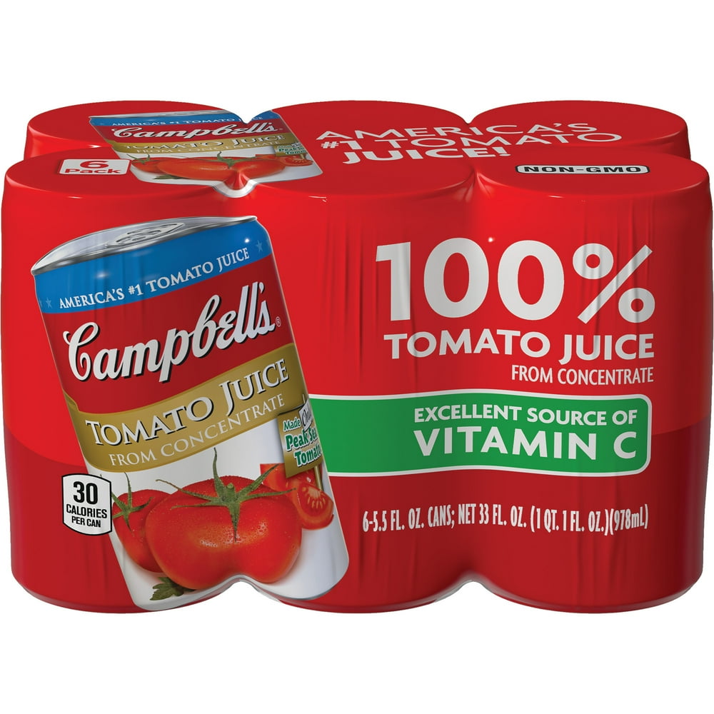 Campbell's Tomato Juice, 5.5 oz. , 6 pack