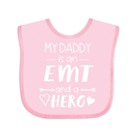 Inktastic My Daddy is an EMT and a Hero Boys or Girls Baby Bib