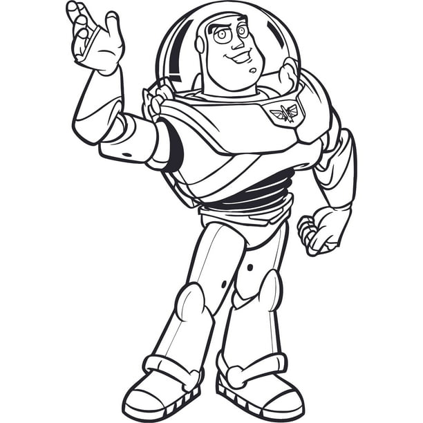 Buzz Lightyear Cartoon Characters Decor Wall Art Vinyl Sticker Design