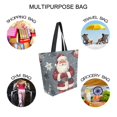 thumbnail image 7 of FORMRS Womens Canvas Tote Bag with Zipper Inner Pocket Shoulder Handbag, Christmas Santa, 7 of 7