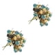 thumbnail image 1 of Injueey 2 uds flores de plástico multicolor opcional mano de obra fina seguridad flores artificiales rosas falsas azul claro 2piezas, 1 of 6