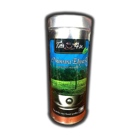Tea4U Nuwara Eliya Single Region Loose Black Tea . Ceylon Tea|125 Gram Metal Canister