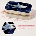 thumbnail image 5 of Starry Shark Velvet Portable Jewelry Organizer with Removable Compartment - Necklace Holder and Gift Box, 5 of 7