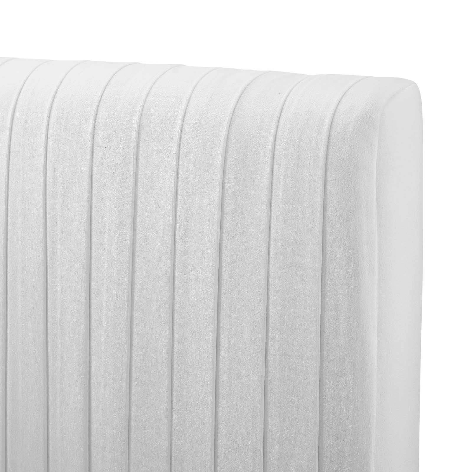 Tufted Headboard, Full Queen Size, Velvet, White, Modern Contemporary Urban Design, Bedroom Master Guest Suite