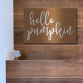 thumbnail image 5 of Luxe Metal Art 'Hello Pumpkin' by Lettered & Lined, Metal Wall Art, 16"x12", 5 of 9