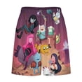 thumbnail image 4 of Adventure Time Men's Pajama Pants Sleepwear Lounge Shorts Bottoms Summer Daily Cozy Soft Ice Silk Pajama Shorts Lightweight Home Beach Shorts, 4 of 8