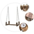 thumbnail image 5 of 1pc Parrot Perch Stand Bird Training Rack Bird Swing Toy Supply (Light Brown), 5 of 5