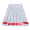 thumbnail image 3 of Pleated Skirts for Women Solid Color Basic Skirt with A line Design Elactic Waist School Casual Womens Mini Skirts Red XXL, 3 of 3