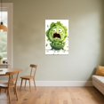 thumbnail image 2 of ZHONGYUTONG Funny Kitchen Canvas Wall Art Whimsical Food Art Pictures Fruit Vegetable Painting Humorous Poster Prints for Kitchen Dining Room Decor Framed (20.00" x 30.00"), 2 of 5