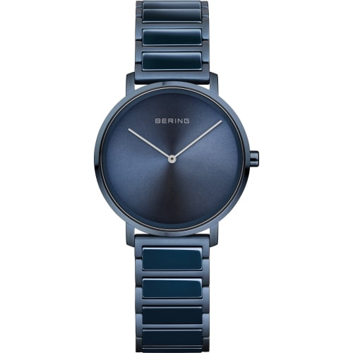 Montre en Céramique Inox pour Femmes Bleu/bleu