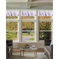thumbnail image 2 of Spring Flowers Curtain Valance for Windows/Living Room/Kitchen/Bathroom/Café, Short Rod Pocket Tier Curtain Window Treatment Panel Watercolor Idyllic Lavender Purple Plant Topper Curtain 54''x18'', 2 of 6