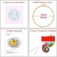 thumbnail image 3 of BNNG Christmas Tree Embroidery Kit Merry Christmas Stamped Cross Stitch Kit Snowflake Pine Tree Needlepoint Kit DIY Adult Beginner Stamped Cross Stitch Kit with Patterns and Instructions, 3 of 8