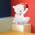 thumbnail image 4 of Preciosa estatua de gato de la suerte, decoración artística, soporte para alimentos, joyero o dulcero. blanco, 4 of 9