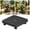 Black, variant on Black Square Heavy Duty Caddy with Lockable Wheels, Rolling Flower Pot Mover Tray with Casters, for Garden Balcony Patio Indoor Moving Transport