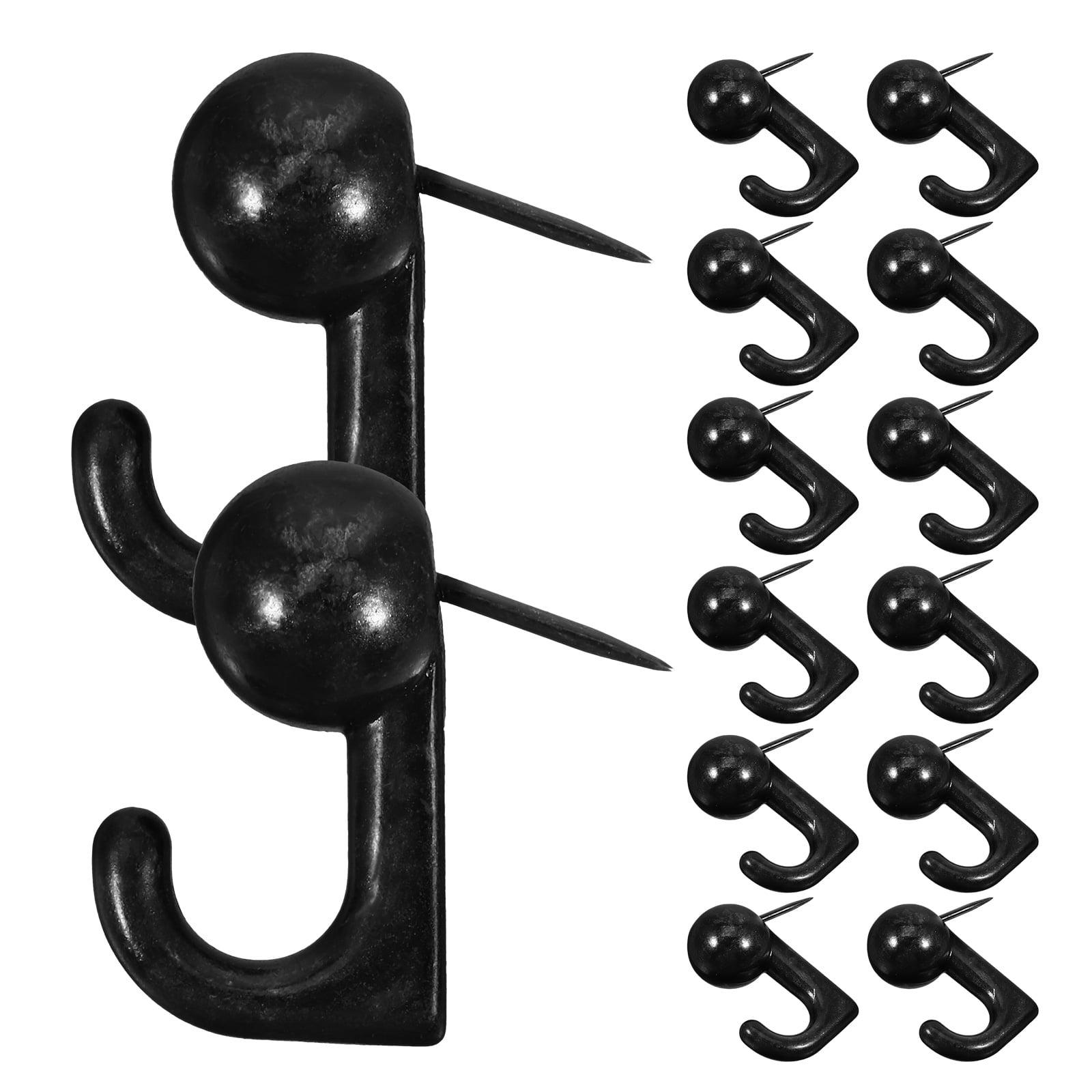 WHAMVOX MLINS 30pcs 20 Lbs Pin Hooks Metal Push Pins Picture Hangers Nails for Home Office or Fabric Wall Display
