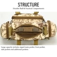 thumbnail image 1 of Sac Caméra Camouflage Résistant à l'Usure Poches Multi-Usages Course Cyclisme Randonnée Sac de Taille Extérieur, 1 of 8