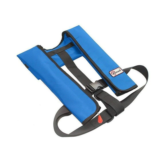 Top Safety Adult Life Jacket with Whistle - Manual Version Inflatable Lifejacket Life Vest PFD for Boating Fishing Kayaking Canoeing Sailing Paddle Boarding SUP Water Ski Light Weight Adjustable Size