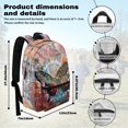 thumbnail image 7 of Psesaysky Graffiti Butterfly Girls Boys School Backpack Students Bookbag Fits Laptop 15 Inch Daypack, 7 of 7