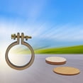 thumbnail image 3 of Shisuyan Mini Embroidery Frame Wooden Round Cross Stitch Ring DIY Crafts Embroidery Hoops (Size Large), 3 of 8