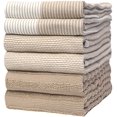 thumbnail image 1 of Paños De Cocina Premium (Paquete De 20? 28, 6) | Toallas De Mano De Cocina Grandes De Algodón | | Juego De Paños De Cocina Planos Y De Rizo Muy Absorbentes Con Lazo Para Colgar | Broncearse, 1 of 6