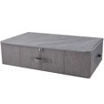 thumbnail image 1 of iwill CREATE PRO Contenedor de almacenamiento debajo de la cama Caja organizadora de almacenamiento de zapatos debajo de la cama con tapa gris oscuro, 1 of 5