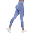 thumbnail image 3 of Women's High Waist Workout Leggings with Pockets Thick Comfortable Yoga and Running Pants for Training, 3 of 9