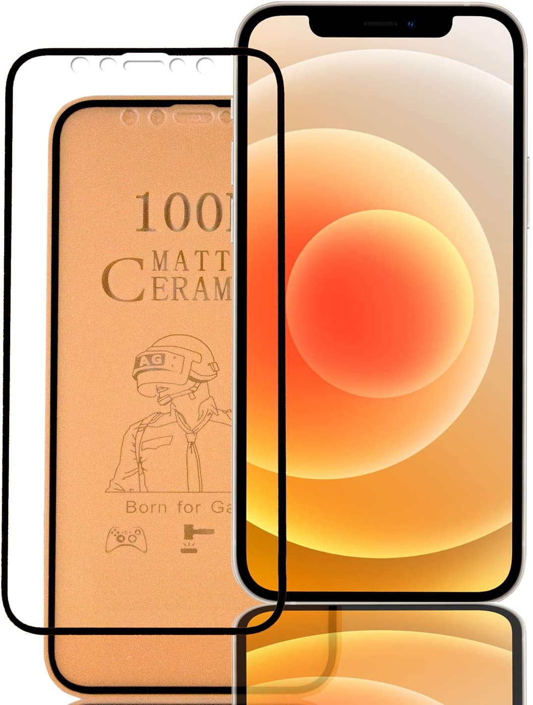 Kiq Matte Ceramic Tempered Glass With Back Screen Protector For Apple Iphone 12 12 Mini 12 Pro 12 Pro Max 2 Pack Walmart Com