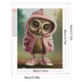 thumbnail image 2 of Pintura de diamante 5D DIY Taladro redondo completo Kit de búho de taladro AB parcial 35x45cm, 2 of 9