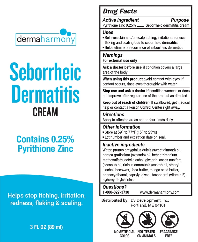 DermaHarmony Seborrheic Dermatitis Cream - 3 fl oz - (3 Tubes)