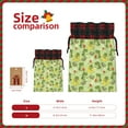 thumbnail image 3 of Rocae Cute Dinosaurs Cartoon Print Christmas Drawstring Linen Gift Bag with Drawstrings Treat Bag Goody Present Bags for Christmas Party Favor, 3 of 8