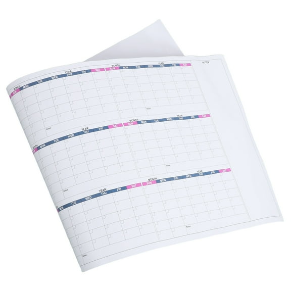 HEANUJJ 1Set Reusable Dry Erase Monthly Wall Calendar with Clear Printing for Home Use