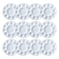 thumbnail image 1 of 12 Pcs Plateaux Ronds de Mélange de Couleurs pour Peinture 10 Trous, 1 of 9