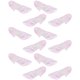 thumbnail image 4 of 12 Uds. Escultura zapatos de tacón alto adorno de cristal para zapatos decoración de diseño de fiesta decoración de zapatos de plástico, 4 of 5