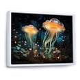 thumbnail image 2 of Designart "Luminescent Beauty of Jellyfish III" Animals Floater Framed Wall Decor, 2 of 7