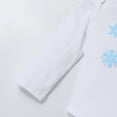 thumbnail image 4 of IBTOM CASTLE Toddler Baby Boy Winter Snowflake 1st Birthday Outfits Set Long Sleeve Romper Long Pants Suspenders Crown Fall Winter Clothes for Cake Smash Photo Props 1 Year Blue & 2pcs, 4 of 8