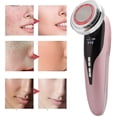 thumbnail image 2 of Limpiador facial, dispositivo de belleza, limpieza ultrasónica de poros, rosa, 2 of 5