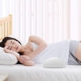 thumbnail image 6 of Lower Back Pain Relief Pillow for Sleeping Memory Foam Lumbar Support Pillow for Side Back Sleepers - Ergonomic Waist Pillow - Back Pain Relief Wedge Cushion Bolster Pillow for Bed, Car, Sofa, 6 of 6