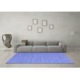 thumbnail image 3 of Ahgly Company Indoor Square Abstract Blue Contemporary Area Rugs, 4' Square, 3 of 4