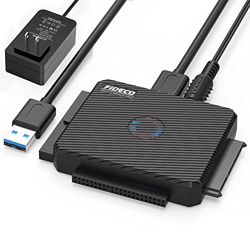 Fideco Sata Ide To Usb 3 0 Adapter Hard Drive Adapter Cable Converter For Universal 2 5 3 5 Inch Ide And Sata External Hdd Ssd 5 25 Inch Dvd Rom Cd Rom Cd Rw Dvd Rw Dvd Rw Support 12tb Cable Pl03 Walmart Com Walmart Com