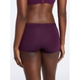 thumbnail image 4 of Joyspun Women's Ribbed Modal Boyshort Panties, 3-Pack, Sizes XS-3XL, 4 of 8