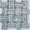 Intrend Tile Basket Wave Natural Stone Landscape Light Blue Gray Mixed