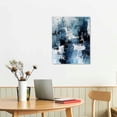 thumbnail image 3 of ARISTURING Navy Blue and Gray Abstract Wall Art Teal Blue Abstract Paintings Turquoise Abstract Art Navy Blue Gold Pictures Wall Decor for Bedroom Decor Modern Blue Black White Abstract Art, 3 of 5