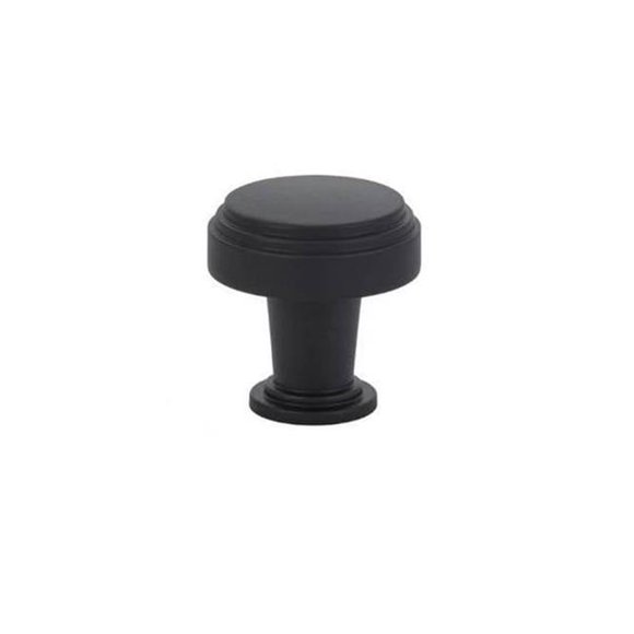 1.25 in. Newport Cabinet Knob, Flat Black